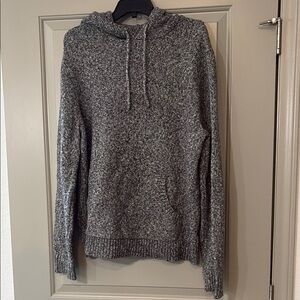 Gray Hooded Men's Sweater